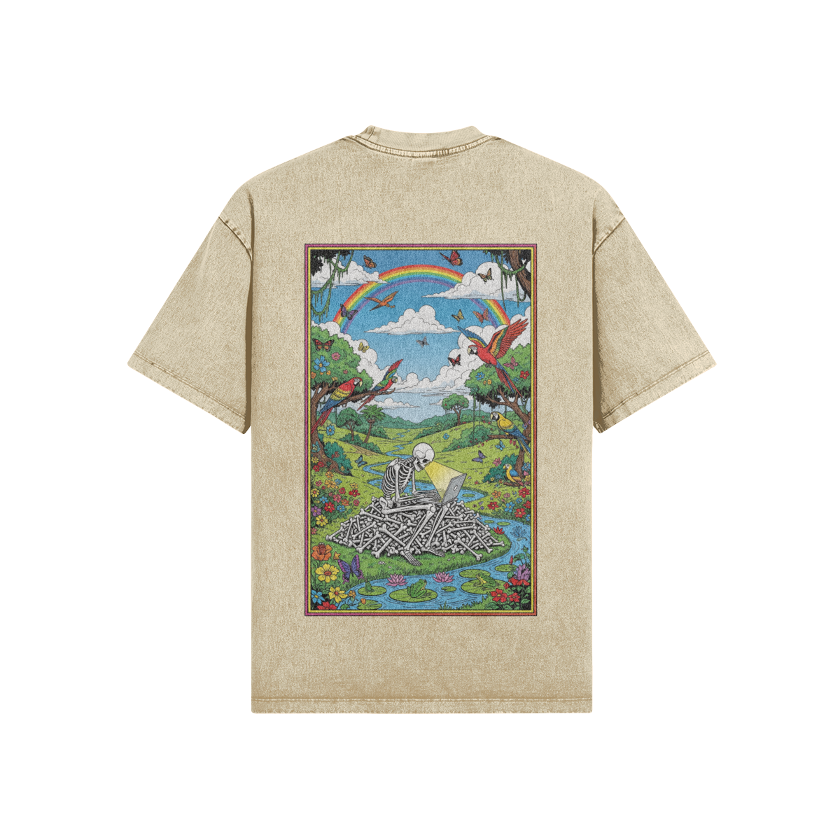 CPU SKELLY - OVERSIZE TEE