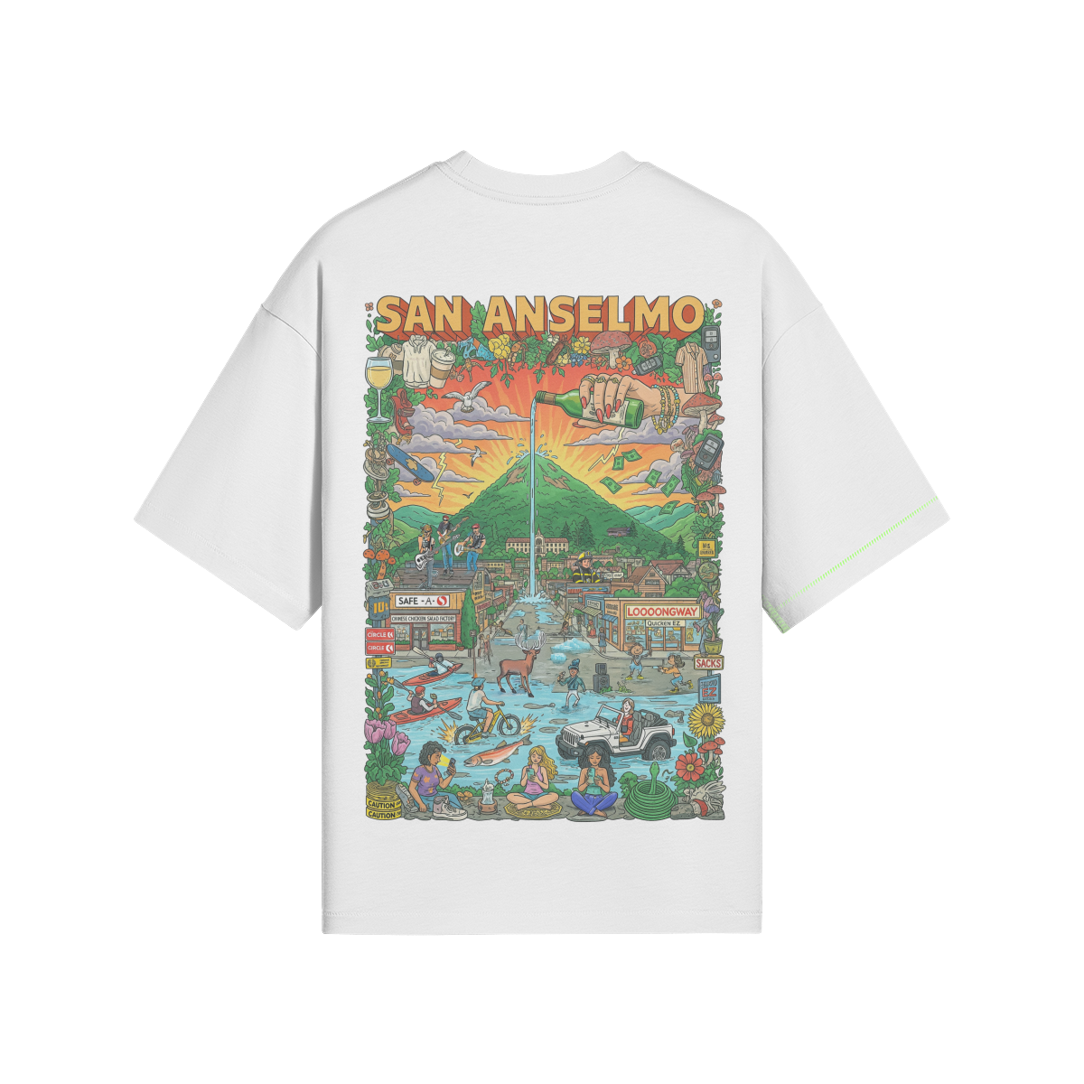 San Anselmo Back Print Shirt - POUROVER