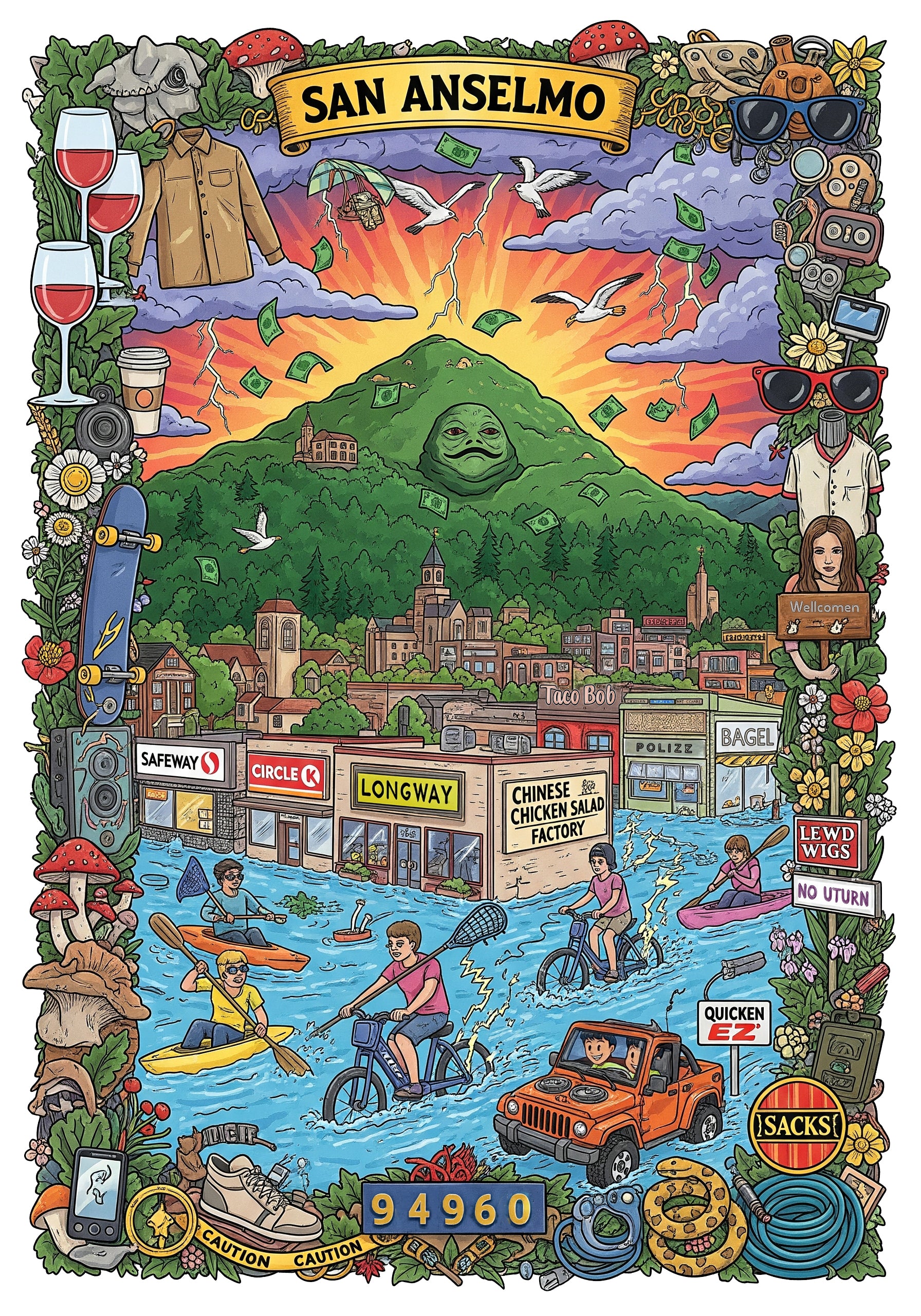 San Anselmo Back Print Shirt - MAGIC MOUNTAIN