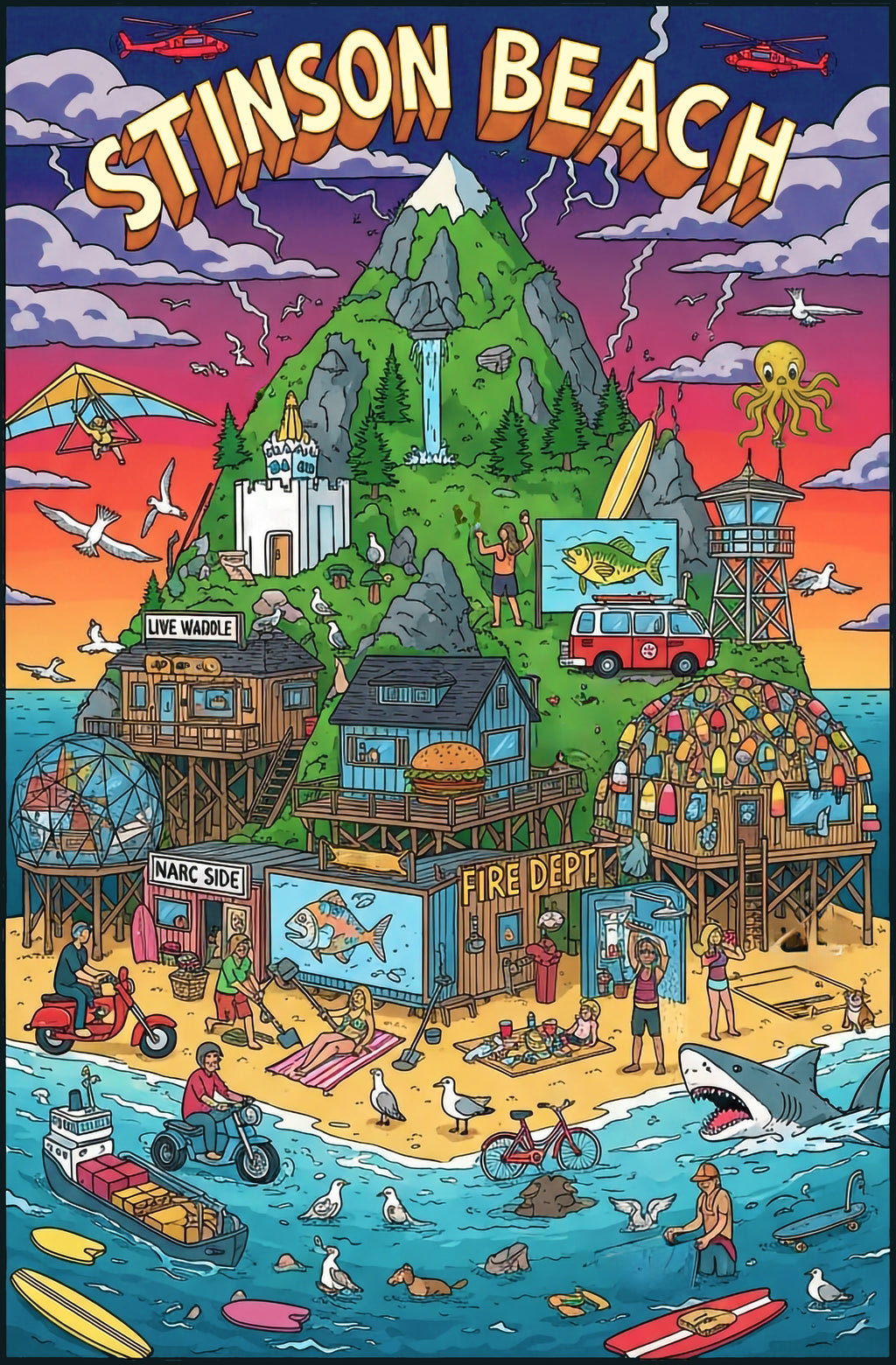 STINSON - FRONT PRINT 370 WEIGHT COTTON SWEATSHIRT